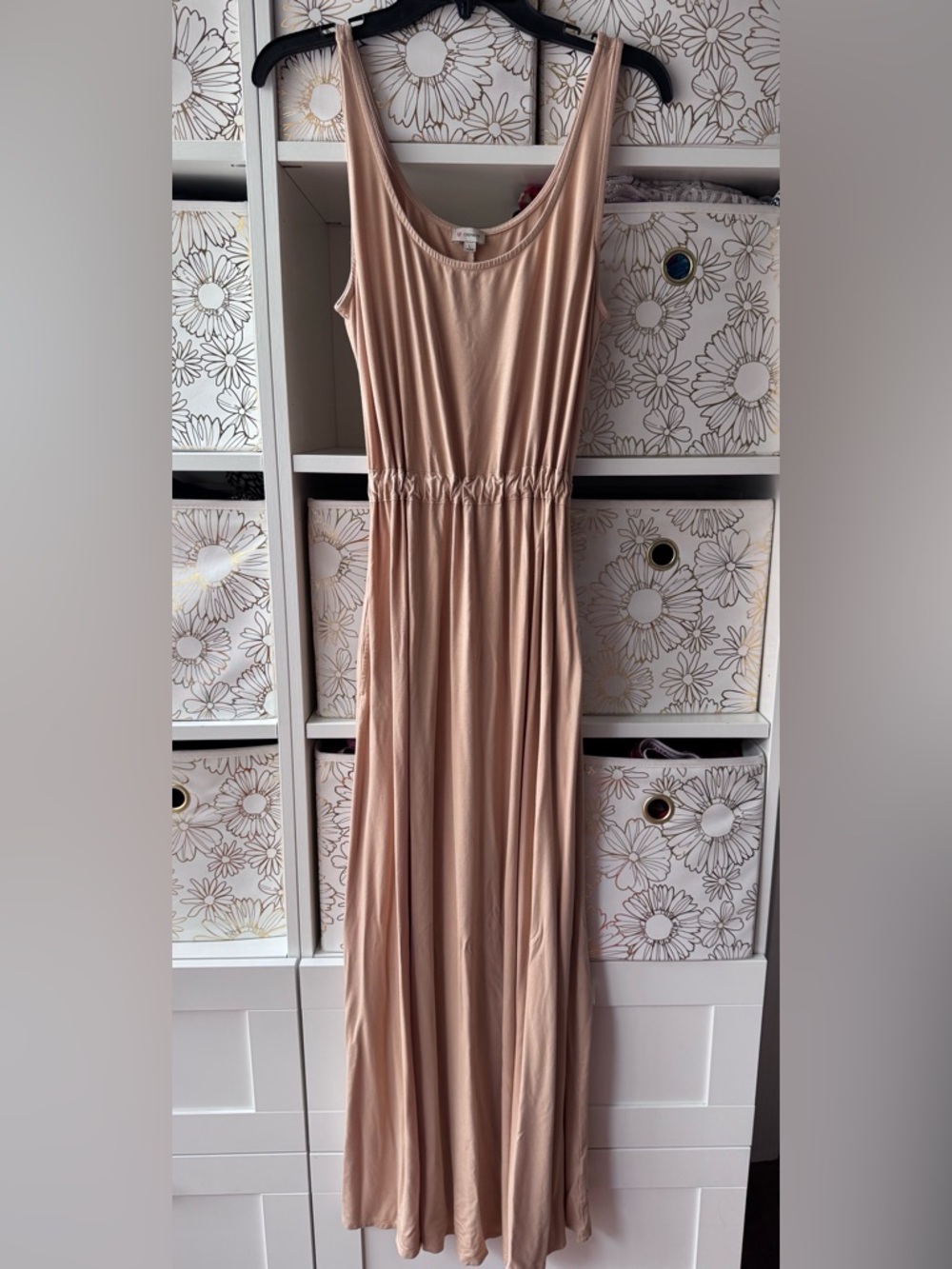 Daniel Cremieux Nude Sleeveless Maxi Dress. Spring cleaning-open to offers!
